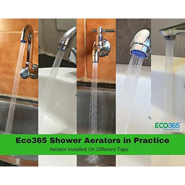 Dual-Threaded Water Saving Shower Flow Aerator For Taps - Pack of 2