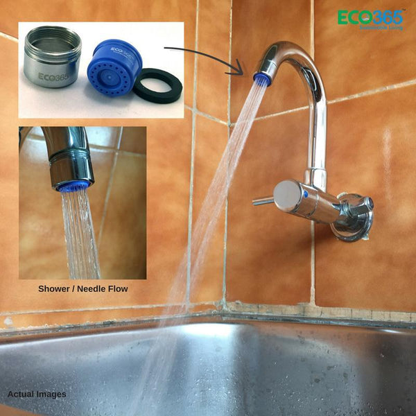 Dual-Threaded Water Saving Shower Flow Aerator For Taps - Pack of 2