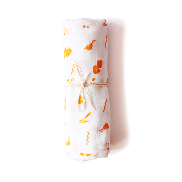 Organic Muslin Swaddle (Duck)