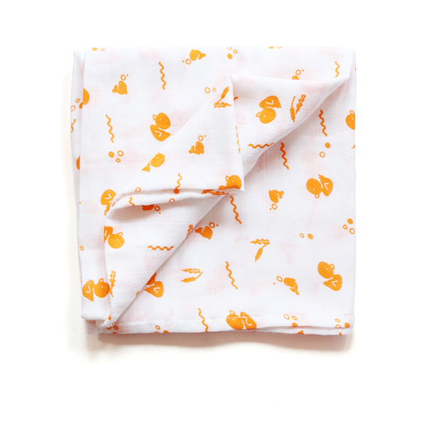 Organic Muslin Swaddle (Duck)