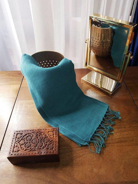 Eco-Friendly Hemp Scarf  - Ocean