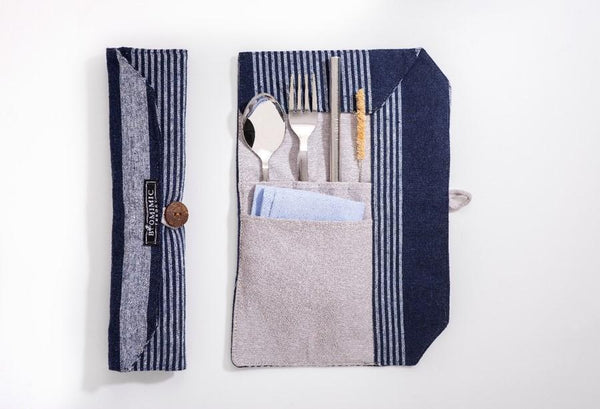 Eco-Friendly Travel Steel Cutlery Set and Organiser - Fab Array