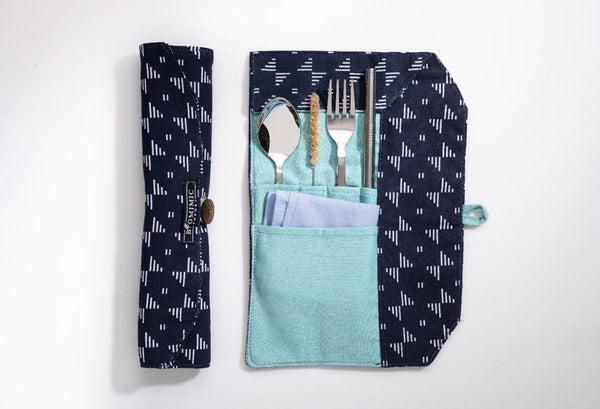 Eco-Friendly Travel Steel Cutlery Set and Organiser - Fab Array