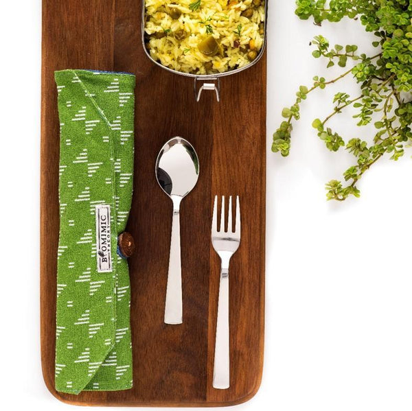 Eco-Friendly Travel Steel Cutlery Set and Organiser - Fab Array