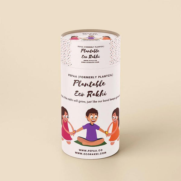 Eco-Friendly Plantable Seed Rakhi Kit - Pack of 2