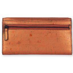 Ela Trifold Cork Fabric Women's Wallet - Sunset