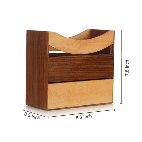 Handcarved Sheesham Wood Magazine/ Newspaper Stand