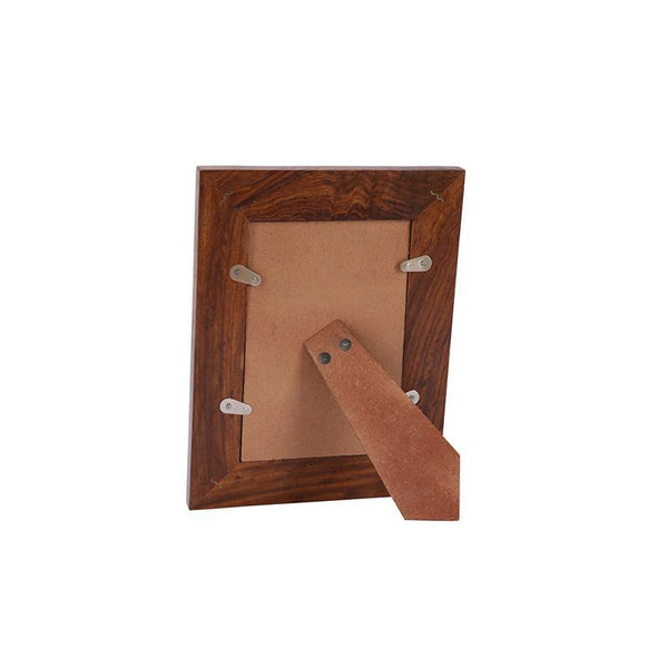 Hand-Carved Engraved Wooden Photo Frame created by Traditional Artisans