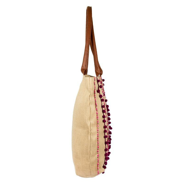 Ethnic Obsession Jute Tote Bag -  Large