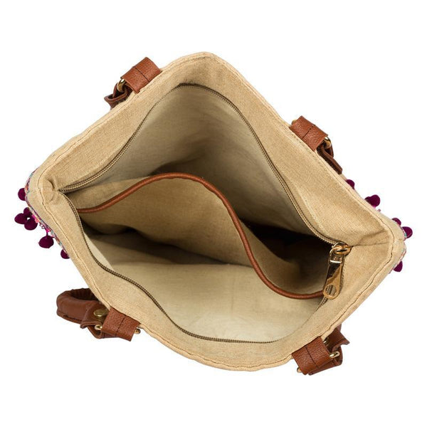 Ethnic Obsession Jute Tote Bag - Small