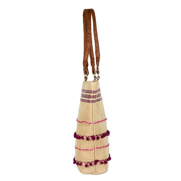 Ethnic Obsession Jute Tote Bag - Small