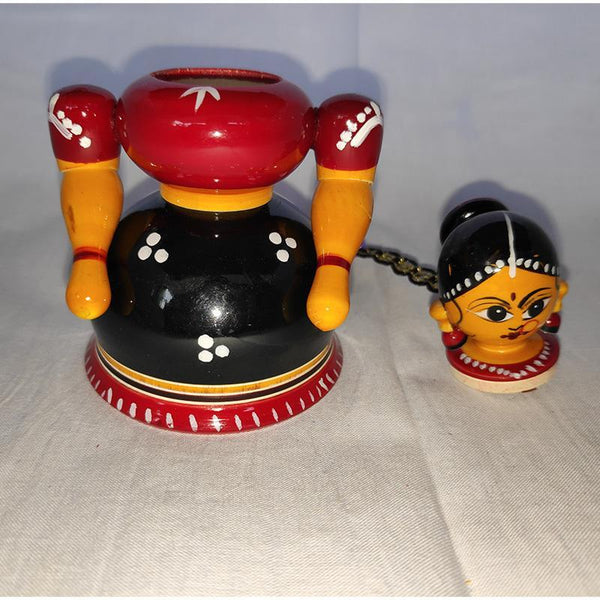 Buttabomma (Wooden Kumkum Box) Crafted by Etikoppaka Artisans