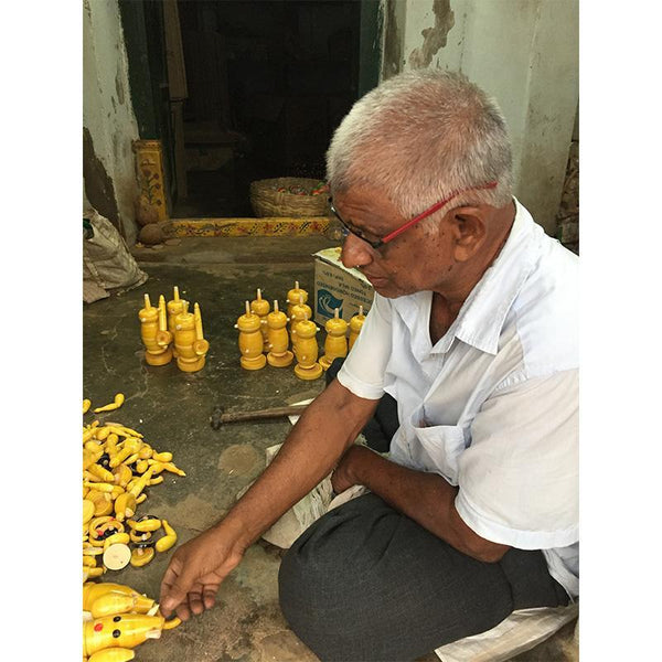 Wooden Standing Ganesh Idol Crafted by Etikoppaka Artisans