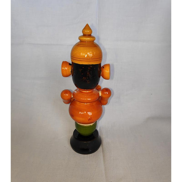 Wooden Standing Ganesh Idol Crafted by Etikoppaka Artisans