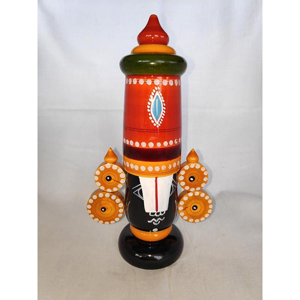 Wooden Lord Venkatesh Idols Crafted by Etikoppaka Artisans - Set of 2