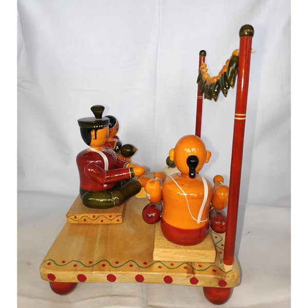 Wooden Marriage Mandapam Set Crafted by Etikoppaka Artisans