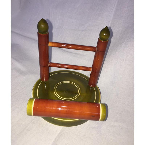 Wooden Mobile Holder Set Crafted by Etikoppaka Artisans - Set of 2