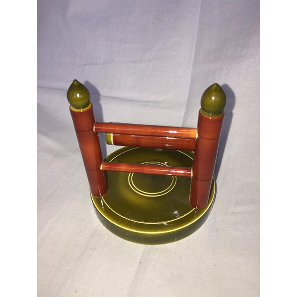 Wooden Mobile Holder Set Crafted by Etikoppaka Artisans - Set of 2