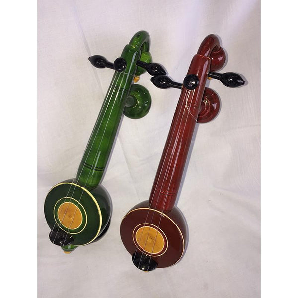Wooden Toy Veenas Carved by Etikoppaka Artisans - Set of 2