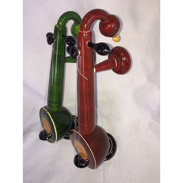 Wooden Toy Veenas Carved by Etikoppaka Artisans - Set of 2