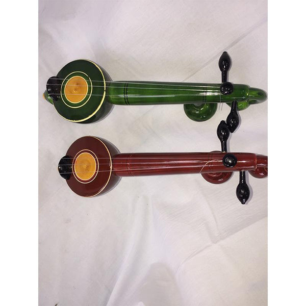 Wooden Toy Veenas Carved by Etikoppaka Artisans - Set of 2