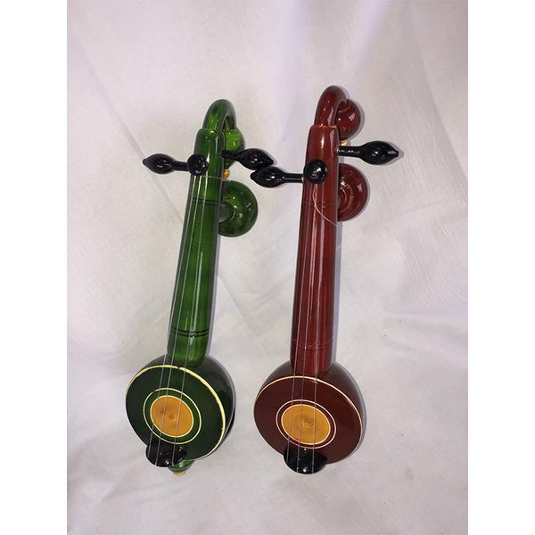 Wooden Toy Veenas Carved by Etikoppaka Artisans - Set of 2
