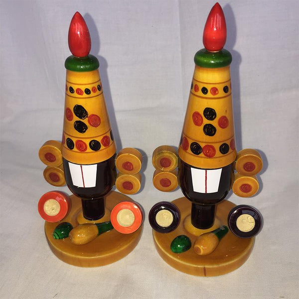 Wooden Lord Venkatesh Idols Crafted by Etikoppaka  Artisans - Set of 2