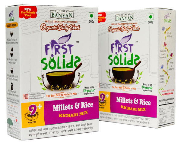 First Solids Organic Baby Kichadi - Millets & Rice (9-24 Months)
