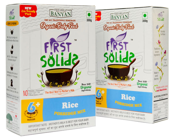 First Solids Organic Baby Porridge - Rice (6-24 Months)