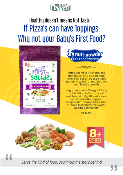 First Solids Baby Dry Nuts Powder 100 g (8+ Months)