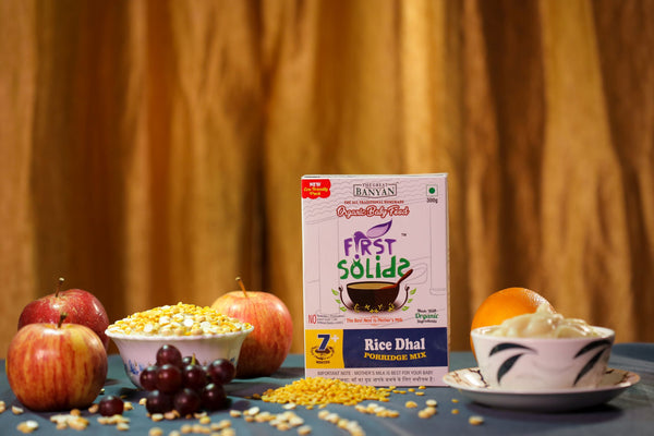 First Solids Organic Baby Porridge - Rice Dhal (7-24 Months)