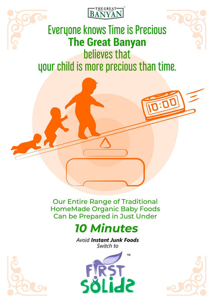 First Solids Organic Baby Porridge - Wheat Dhal (7-24 Months)