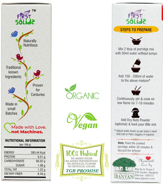 First Solids Organic Baby Porridge - Rice (6-24 Months)
