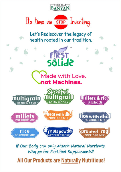 First Solids Organic Baby Porridge - Sprouted Ragi (6-24 Months)