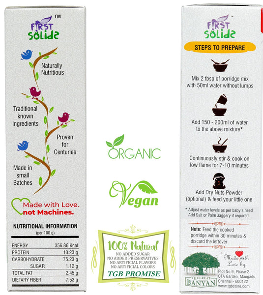 First Solids Organic Baby Porridge - Sprouted Multigrain (8-24 Months)