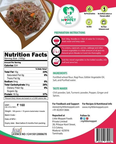Ragi (Finger Millet) Noodles, 180g