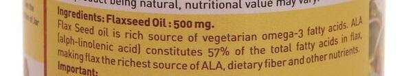 Flaxseed Capsule 500mg 60 Capsule