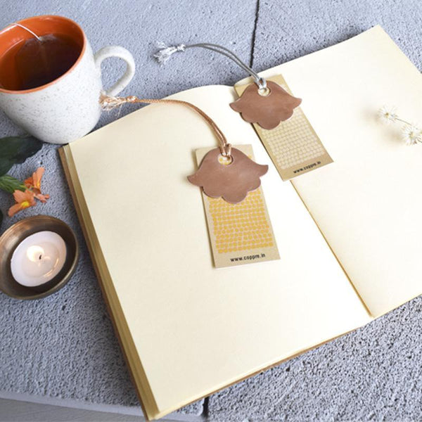 Floral Copper Bookmarks Handcrafted By Traditional Artisans (Set of 2)