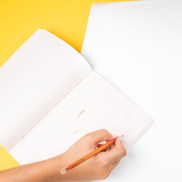 Floral Paper Notebook made from Cotton Waste (A5) - 80 Pages