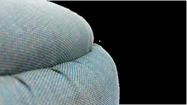 Eco-Friendly Pouffe/Backless Sofa/ Footrest Made With Recycled Tyres - Light Blue