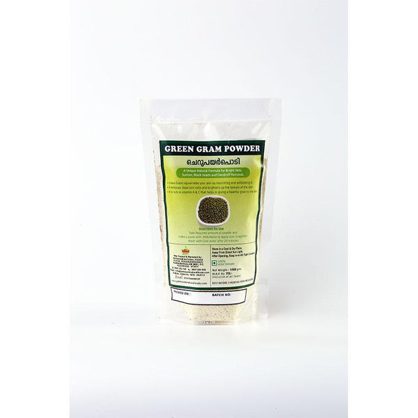 Natural Green Gram Powder - Pack of 3, 150g each