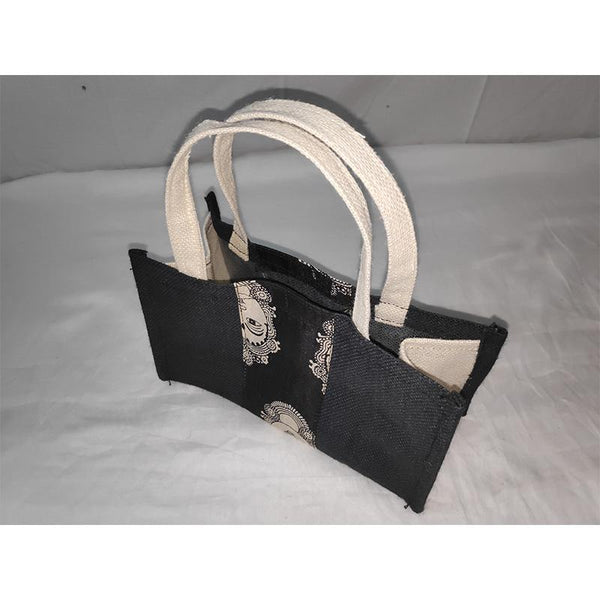 Jute Gift Bag -Black from Agiripalli, Andhra Pradesh