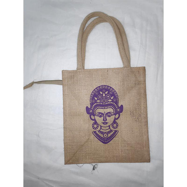 Jute Gift Bag -Ethnic Print from Agiripalli, Andhra Pradesh
