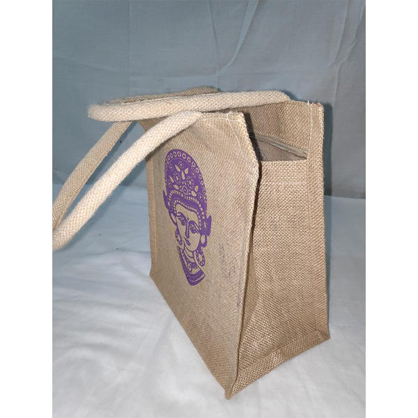 Jute Gift Bag -Ethnic Print from Agiripalli, Andhra Pradesh