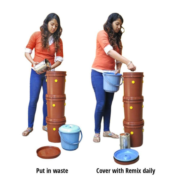 Gobble Junior 3-Tier Indoor Home Composting Kit