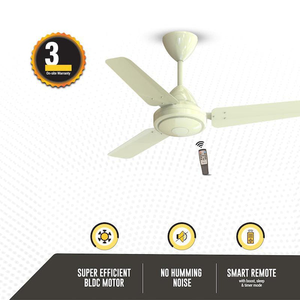 Energy Saving Ceiling Fan - 900mm, 3 Blade, Remote Controlled (Gorilla Efficio)