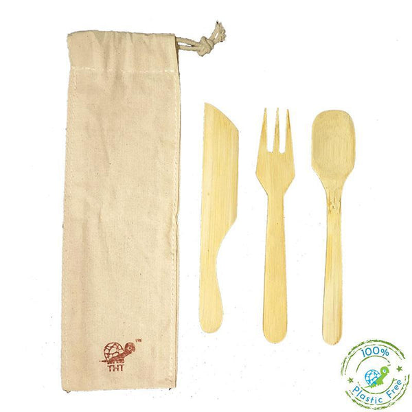 Green-On-The-Go Reusable Bamboo Cutlery Kit
