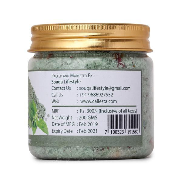 Green Clay and Basil Bath Salt, 150g