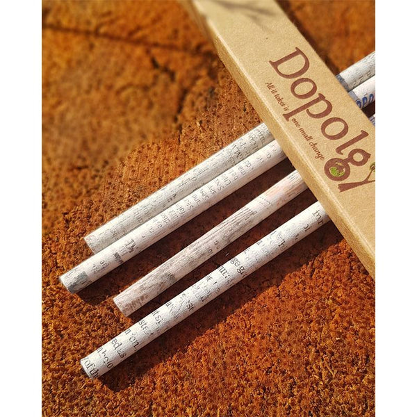 Green Dopo Set Small -  Assorted Pencils made from recycled newspaper (3 packs)