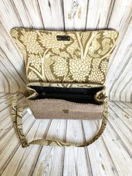 Naturally Dyed Green Kalamkari Jute Bag